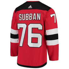 Load image into Gallery viewer, P.K. Subban New Jersey Devils adidas Authentic Player Jersey - Red