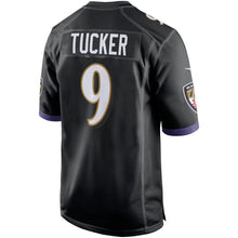 Load image into Gallery viewer, Justin Tucker Baltimore Ravens Nike Game Jersey - Black