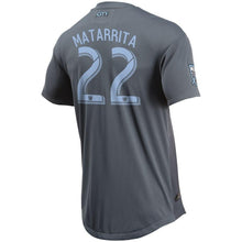 Load image into Gallery viewer, Ronald Matarrita New York City FC 2018 SecondaryPlayer Jersey – Gray