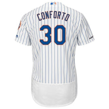 Load image into Gallery viewer, Michael Conforto New York Mets Majestic Alternate Flex Base Collection Player Jersey – Royal/White