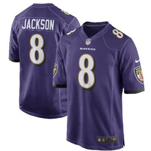 Load image into Gallery viewer, Lamar Jackson Baltimore Ravens Nike Game Jersey - Purple