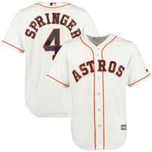Load image into Gallery viewer, George Springer Houston Astros Majestic Official Cool Base Player Jersey - White