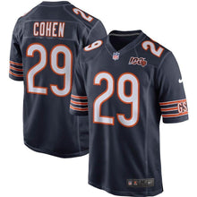 Load image into Gallery viewer, Tarik Cohen Chicago Bears Nike 100th Season Game Jersey - Navy