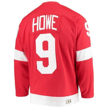 Load image into Gallery viewer, Gordie Howe Detroit Red Wings adidas Heroes of Hockey Throwback Jersey - Red