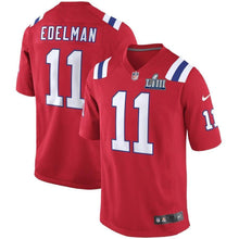 Load image into Gallery viewer, Julian Edelman New England Patriots Nike Super Bowl LIII Bound Alternate Game Jersey - Red