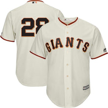 Load image into Gallery viewer, Buster Posey San Francisco Giants Majestic Official Team Cool Base Player Jersey - Cream