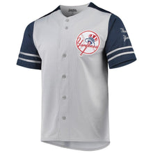 Load image into Gallery viewer, New York Yankees Stitches Button-Up Jersey - Gray/Navy