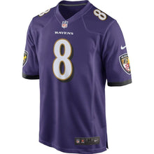 Load image into Gallery viewer, Lamar Jackson Baltimore Ravens Nike Game Jersey - Purple