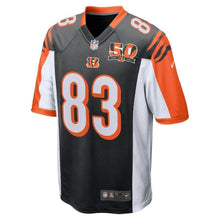 Load image into Gallery viewer, Tyler Boyd Cincinnati Bengals Nike 50th Anniversary Patch Game Jersey - Black