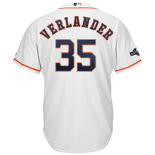 Load image into Gallery viewer, Justin Verlander Houston Astros Majestic 2019 Postseason Official Cool Base Player Jersey - White