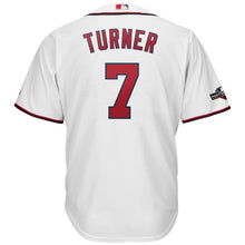 Load image into Gallery viewer, Trea Turner Washington Nationals Majestic 2019 Postseason Official Cool Base Player Jersey - White