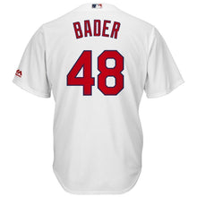 Load image into Gallery viewer, Harrison Bader St. Louis Cardinals Majestic Alternate Official Cool Base Jersey - Light Blue/White