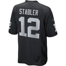 Load image into Gallery viewer, Ken Stabler Oakland Raiders Nike Retired Player Game Jersey - Black