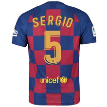 Load image into Gallery viewer, Sergio Busquets Barcelona Home Soccer Jersey 2019-20 – Royal