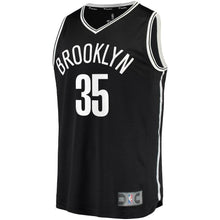 Load image into Gallery viewer, Kenneth Faried Brooklyn Nets Fanatics Branded Fast Break Jersey - Icon Edition - Black