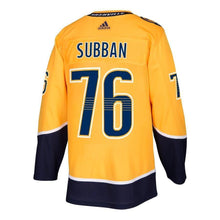 Load image into Gallery viewer, PK Subban Nashville Predators adidas Player Jersey - Gold