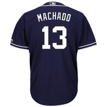 Load image into Gallery viewer, Manny Machado San Diego Padres Majestic Official Cool Base Player Jersey - Navy
