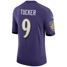 Load image into Gallery viewer, Justin Tucker Baltimore Ravens Nike Speed Machine Limited Player Jersey - Purple