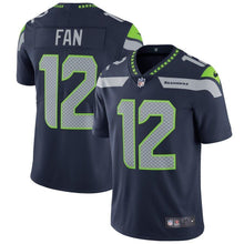 Load image into Gallery viewer, 12s Seattle Seahawks Nike Vapor Untouchable Limited Player Jersey - College Navy