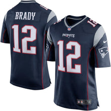 Load image into Gallery viewer, Tom Brady New England Patriots Nike Game Jersey - Navy Blue/Silver