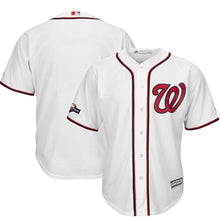 Load image into Gallery viewer, Washington Nationals Majestic 2019 Postseason Official Cool Base Team Jersey - White
