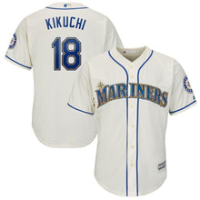 Load image into Gallery viewer, Yusei Kikuchi Seattle Mariners Majestic Official Cool Base Player Jersey – White/Cream