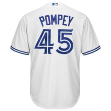 Load image into Gallery viewer, Dalton Pompey Toronto Blue Jays Majestic Cool Base Player Jersey - White