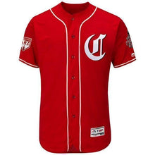 Load image into Gallery viewer, Yasiel Puig Cincinnati Reds Majestic 2019 Spring Training Flex Base Player Jersey - Scarlet