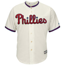 Load image into Gallery viewer, Rhys Hoskins Philadelphia Phillies Majestic Alternate Official Cool Base Player Jersey - Cream
