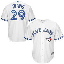 Load image into Gallery viewer, Devon Travis Toronto Blue Jays Majestic Cool Base Player Jersey - White