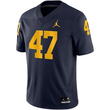 Load image into Gallery viewer, Jake Ryan Michigan Wolverines Jordan Brand Game Jersey – Navy