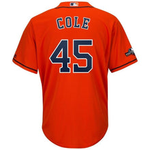 Load image into Gallery viewer, Gerrit Cole Houston Astros Majestic 2019 Postseason Official Cool Base Player Jersey - Orange