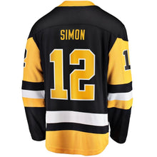 Load image into Gallery viewer, Dominik Simon Pittsburgh Penguins Fanatics Branded Home Breakaway Player Jersey - Black