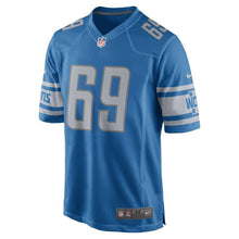 Load image into Gallery viewer, Anthony Zettel Detroit Lions Nike Game Jersey - Blue