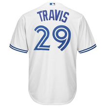 Load image into Gallery viewer, Devon Travis Toronto Blue Jays Majestic Cool Base Player Jersey - White