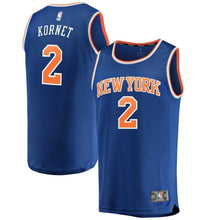 Load image into Gallery viewer, Luke Kornet New York Knicks Fanatics Branded Fast Break Road Player Jersey Royal - Icon Edition