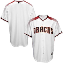 Load image into Gallery viewer, Arizona Diamondbacks Majestic Offical Cool Base Jersey - White/Sedona Red