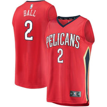 Load image into Gallery viewer, Lonzo Ball New Orleans Pelicans Fanatics Branded Fast Break Jersey Red - Statement Edition