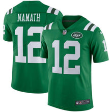 Load image into Gallery viewer, Joe Namath New York Jets Nike Color Rush Vapor Untouchable Retired Player Limited Jersey - Green