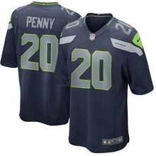 Load image into Gallery viewer, Rashaad Penny Seattle Seahawks Nike Game Jersey - Navy