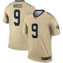 Load image into Gallery viewer, Drew Brees New Orleans Saints Nike Inverted Legend Jersey - Gold