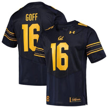 Load image into Gallery viewer, Jared Goff Cal Bears Under Armour Replica Alumni Jersey - Navy