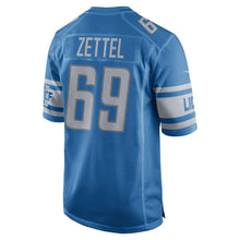 Load image into Gallery viewer, Anthony Zettel Detroit Lions Nike Game Jersey - Blue