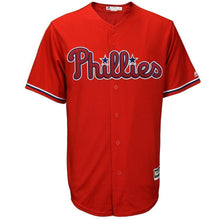 Load image into Gallery viewer, Aaron Nola Philadelphia Phillies Majestic Alternate Official Cool Base Player Jersey - Red