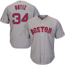 Load image into Gallery viewer, David Ortiz Boston Red Sox Majestic Cool Base Player Jersey - Gray