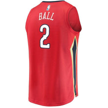 Load image into Gallery viewer, Lonzo Ball New Orleans Pelicans Fanatics Branded Fast Break Jersey Red - Statement Edition