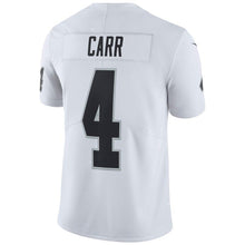 Load image into Gallery viewer, Derek Carr Oakland Raiders Nike Vapor Untouchable Limited Player Jersey - White