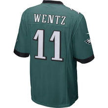 Load image into Gallery viewer, Carson Wentz Philadelphia Eagles Nike Game Jersey - Green