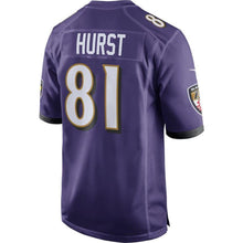Load image into Gallery viewer, Hayden Hurst Baltimore Ravens Nike Game Jersey - Purple