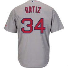 Load image into Gallery viewer, David Ortiz Boston Red Sox Majestic Cool Base Player Jersey - Gray